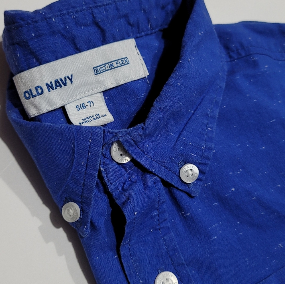 Kids Short Sleeve Button Down
